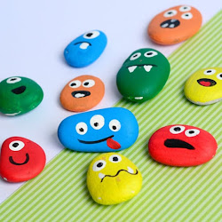 rock painting easy beginners monster rocks painted paint designs simple faces fun owl peasy different tutorial