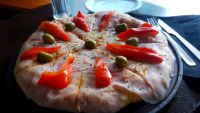 pizza jamón y morrones Pizza jamon y morrones ingredientes