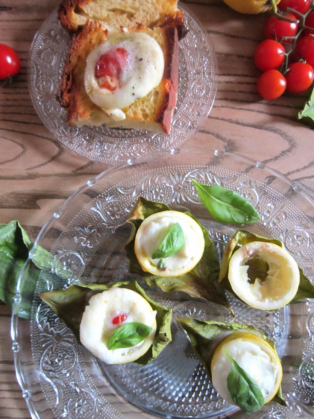 La casa delle briciole: Limoni al forno ripieni con mozzarella di ...