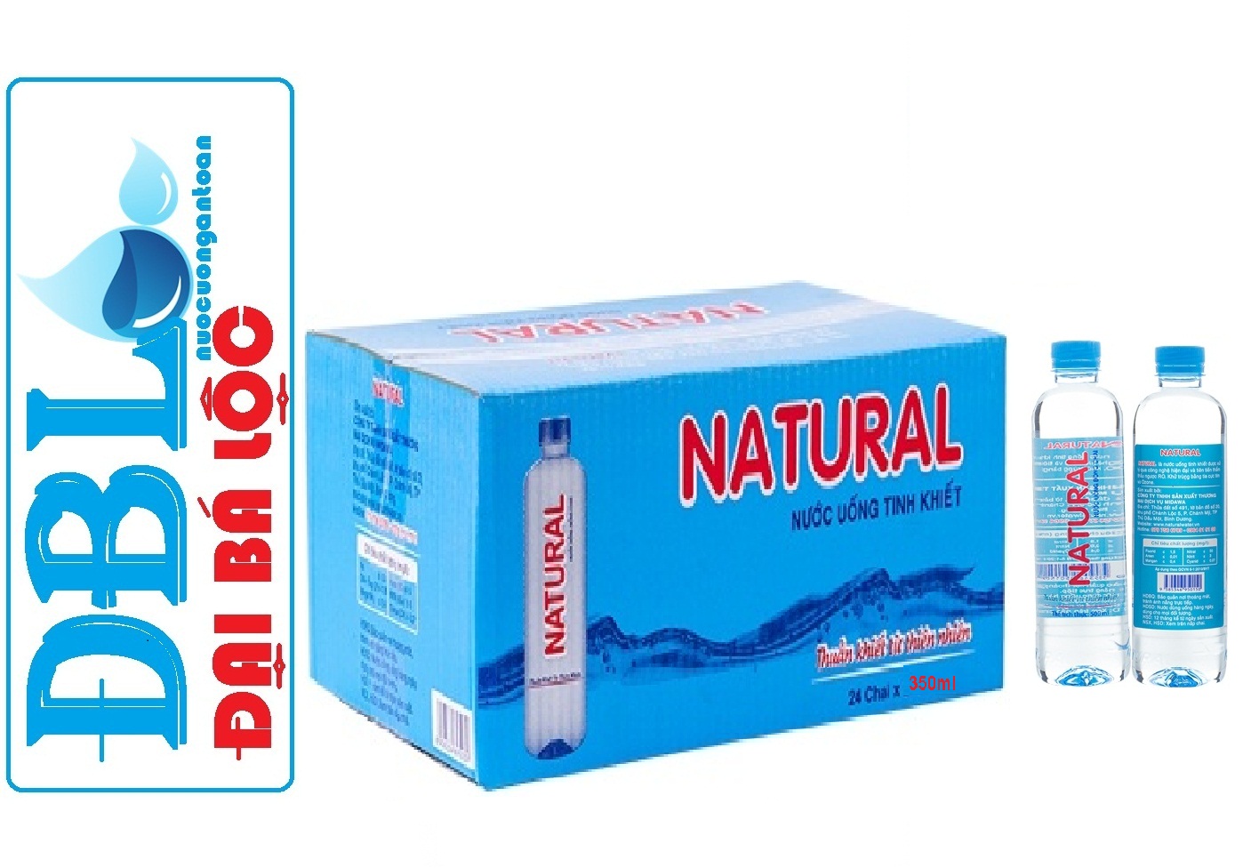 thùng nước natural chai 500ml nuoc natural 500ml