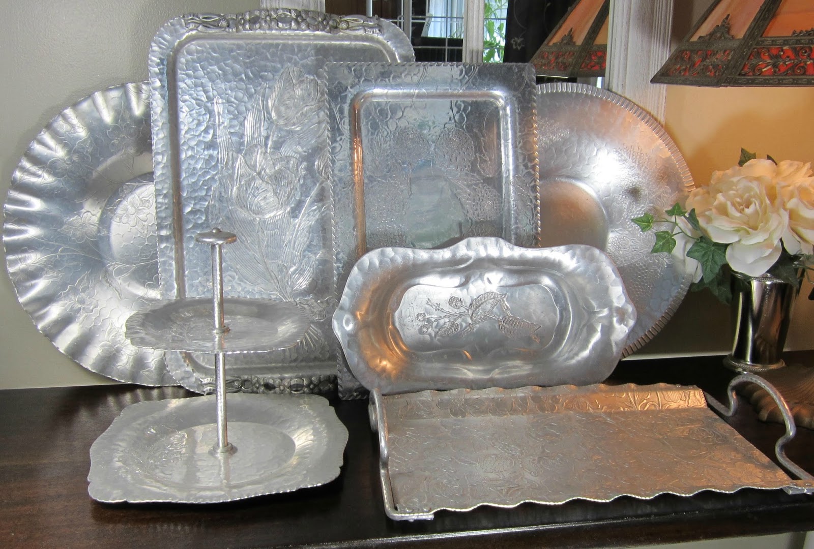 Flowers & Flours Vintage Hammered Aluminum