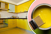 Kitchen intireior color Yellow