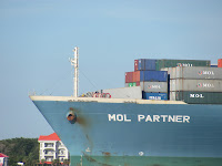 Container Ship Charleston Harbor