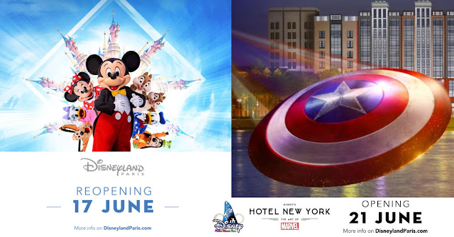 Disneyland-Resort-Paris-2nd-Reopening-June-17-2021-plus-Marvel-Hotel-open-on-June-21, Disney’s Hotel New York – The Art of Marvel