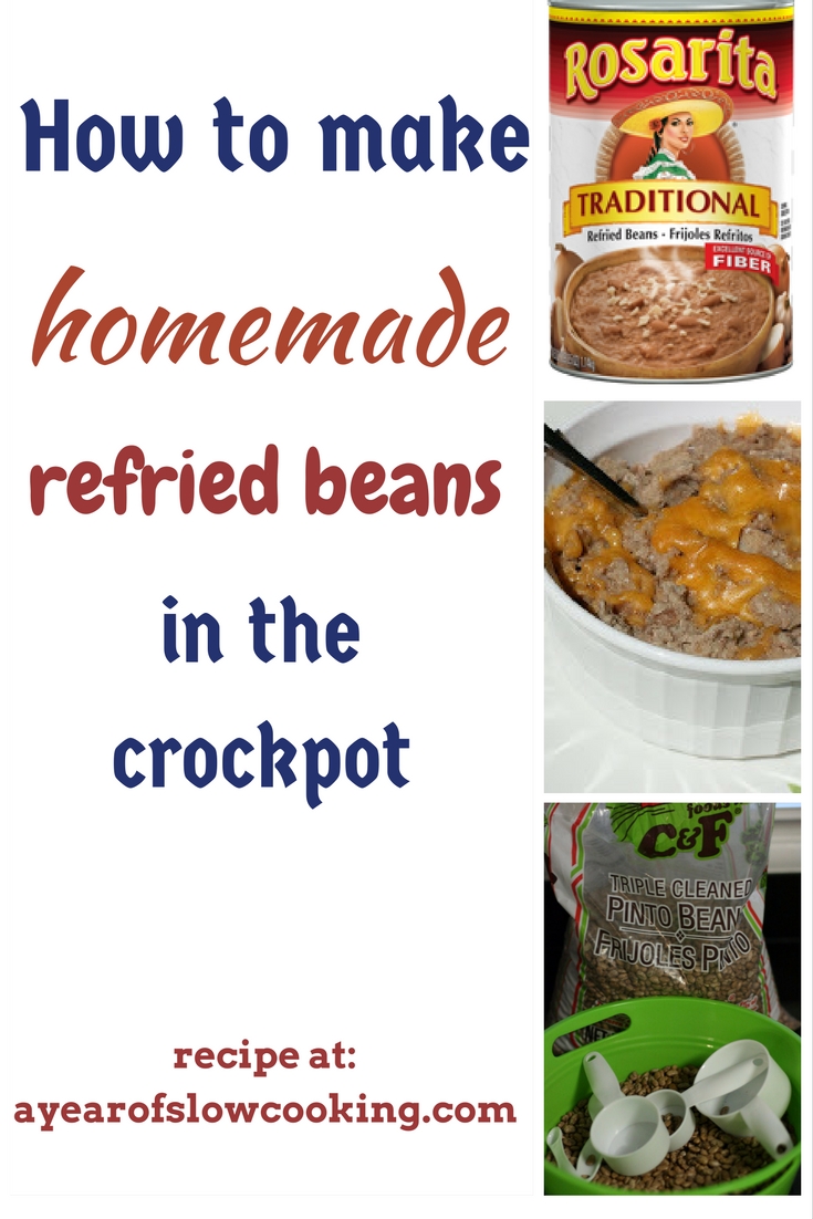 CrockPot Refried Beans Recipe A Year of Slow Cooking