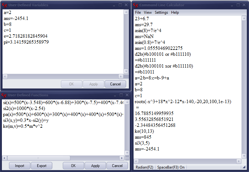 Command Line Calculator Command Line Calculator