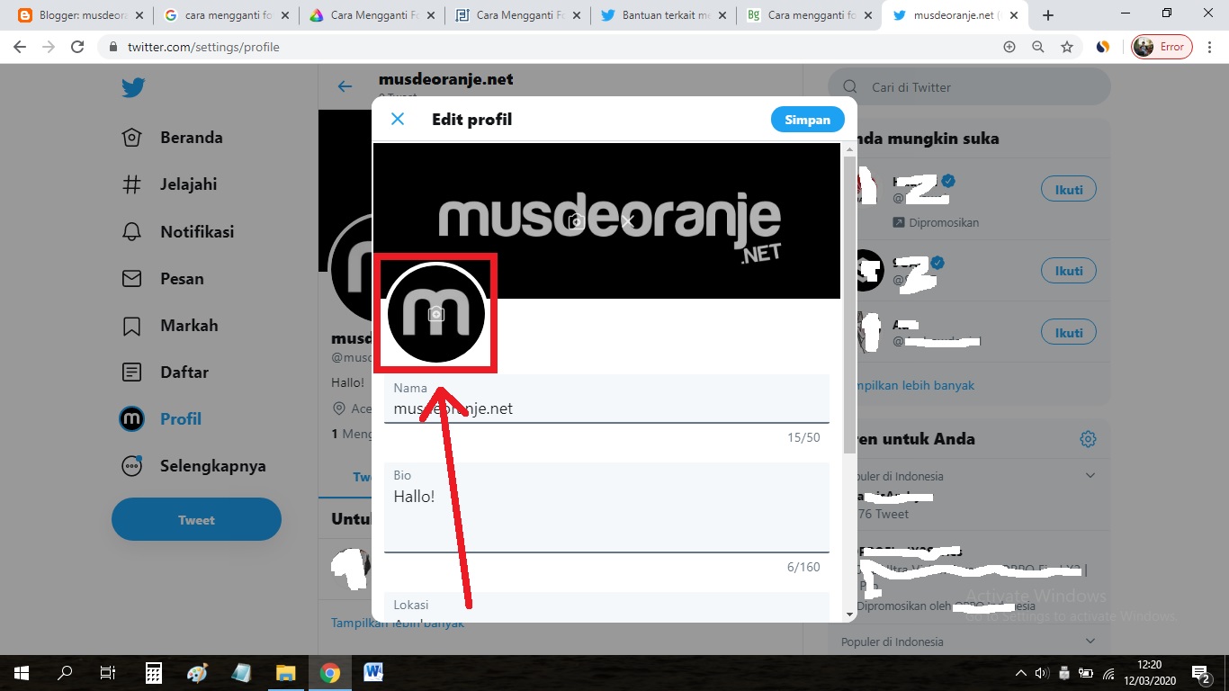 √ Cara Mengganti Foto Profil Twitter Terbaru - musdeoranje.net