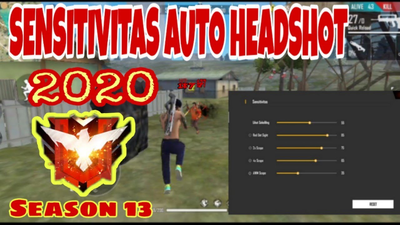 Sensitivitas ff auto headshot