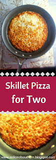 Delicious cheesy pizza just for two is so much better than takeout, and it's doable on a weeknight! - Slice of Southern