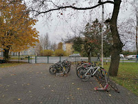 Место школьной стоянки велосипедов