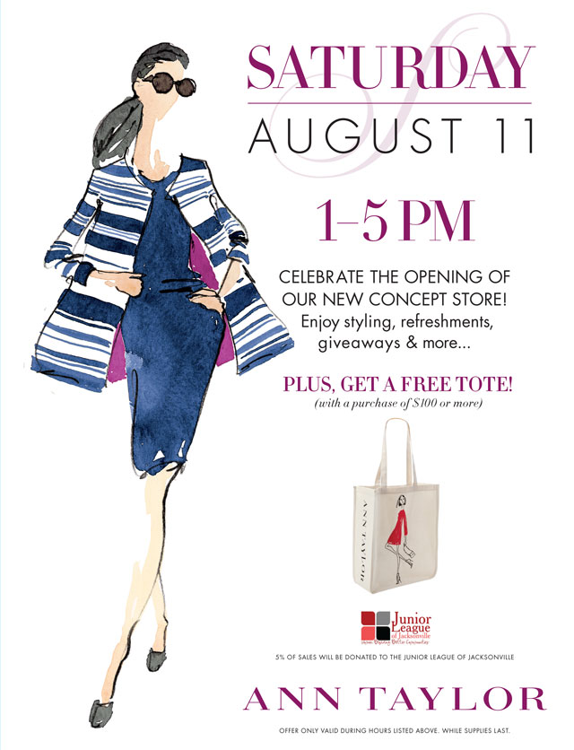Junior League of Jacksonville: Join us at Ann Taylor on Aug. 11