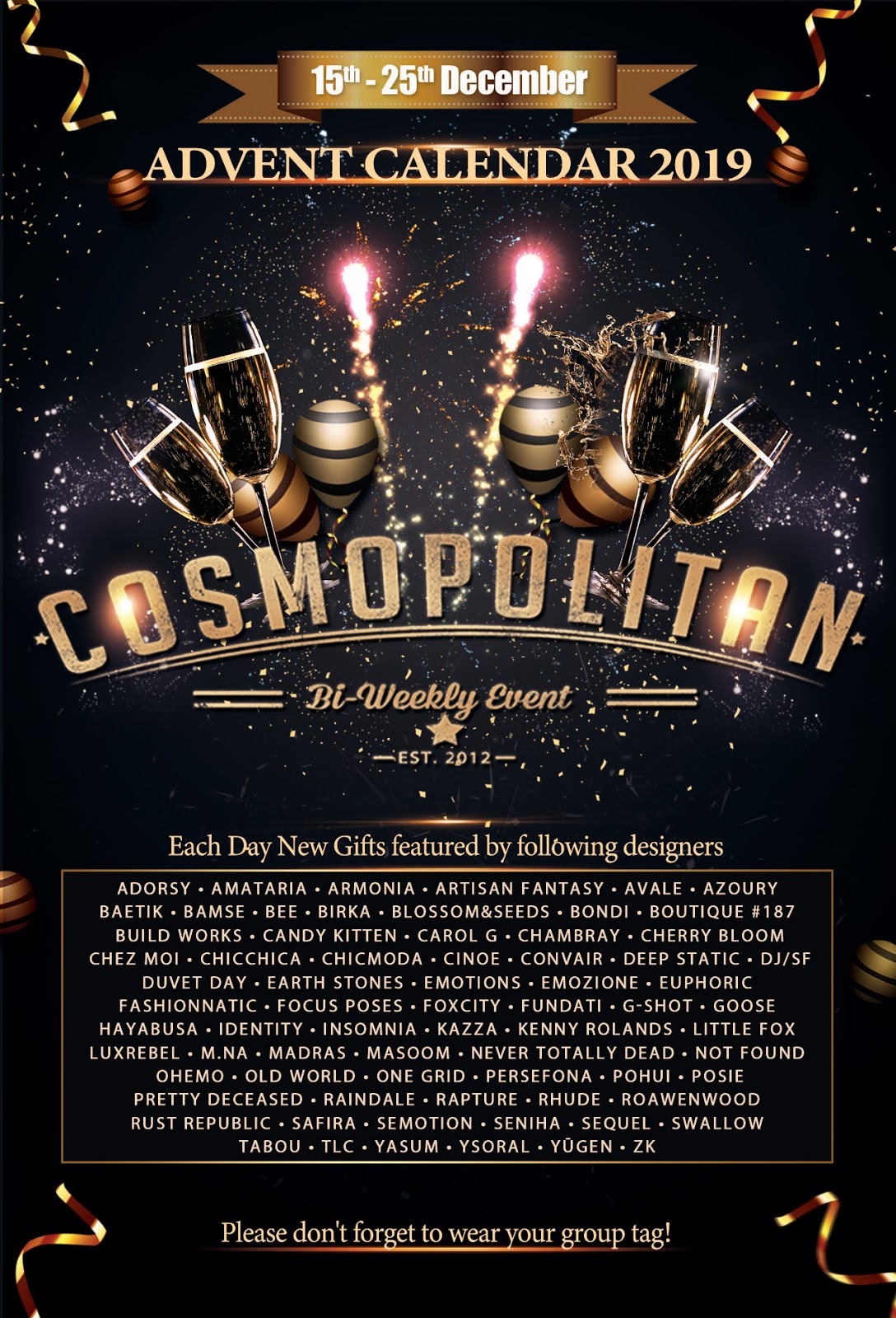 Cosmopolitan Events Cosmopolitan Advent Calendar 2019