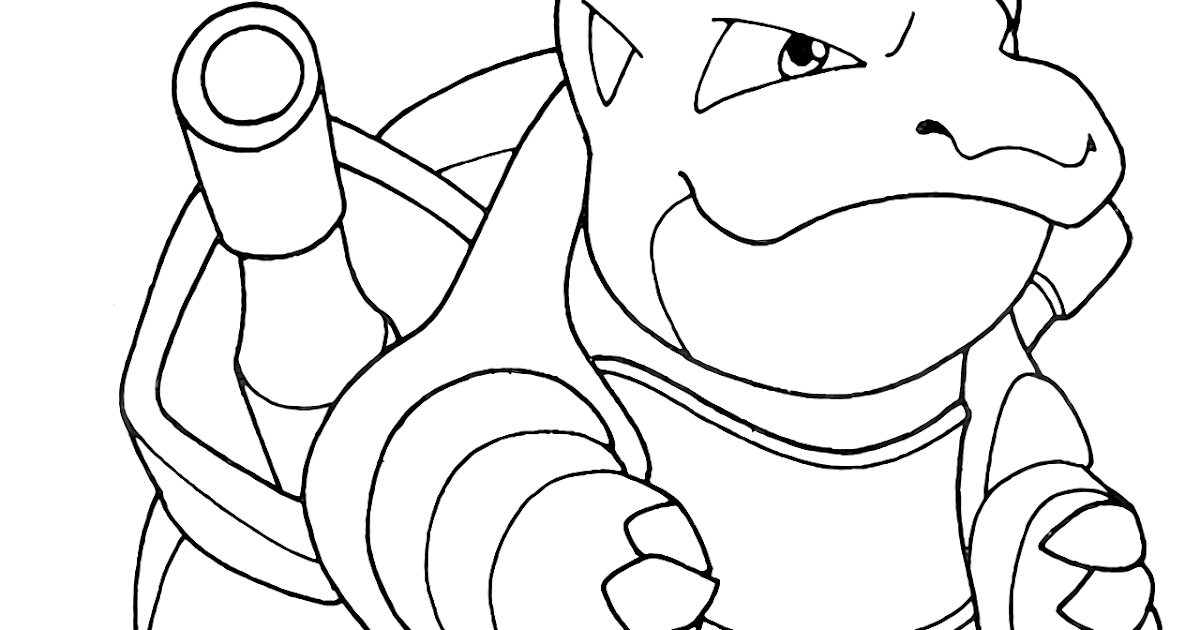 Free Blastoise Coloring Pages Collection Free Pokemon