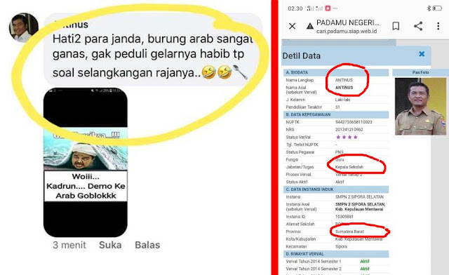 Antinus, Oknum Kepala Sekolah Merengek Minta Damai Setelah Hina Ulama, Ngaku Gak Sengaja Antinus, Oknum Kepala Sekolah Merengek Minta Damai Setelah Hina Ulama, Ngaku Gak Sengaja