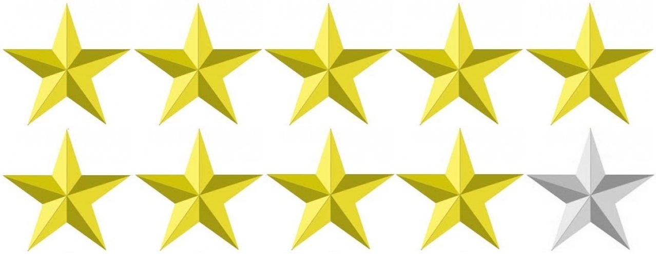 Image result for 9/10 stars