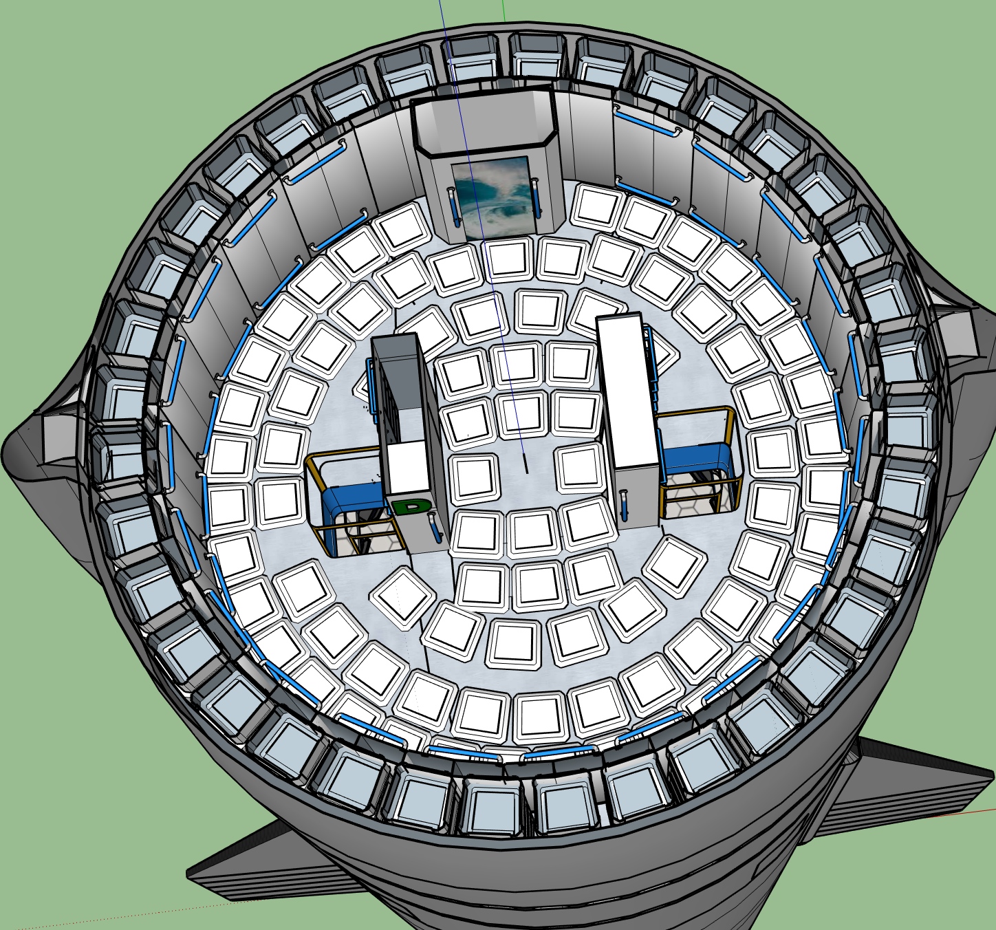 Spacex Starship Interior Concept For 100 Passengers Human Mars