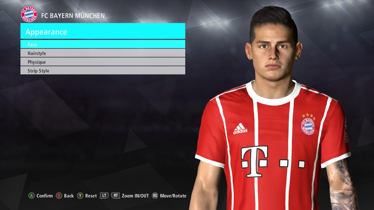 Pes 2017 James Rodriguez Face From Pes 2018 By Ahmed Tattoo Facemaker