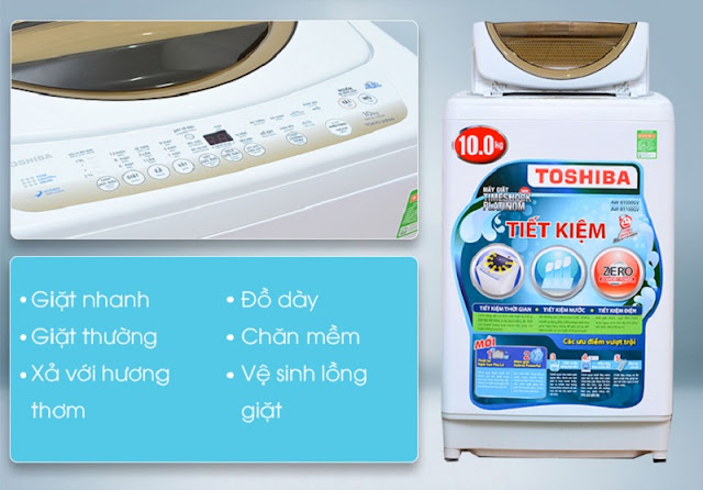 Máy giặt Toshiba Inverter 14kg AW-DC1500WV