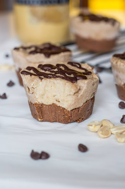 Mini tartas raw de choco-banana