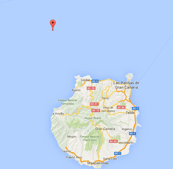 Terremoto Atlántico Canarias, noroeste Gran Canaria Terremoto Atlántico Canarias, noroeste Gran Canaria
