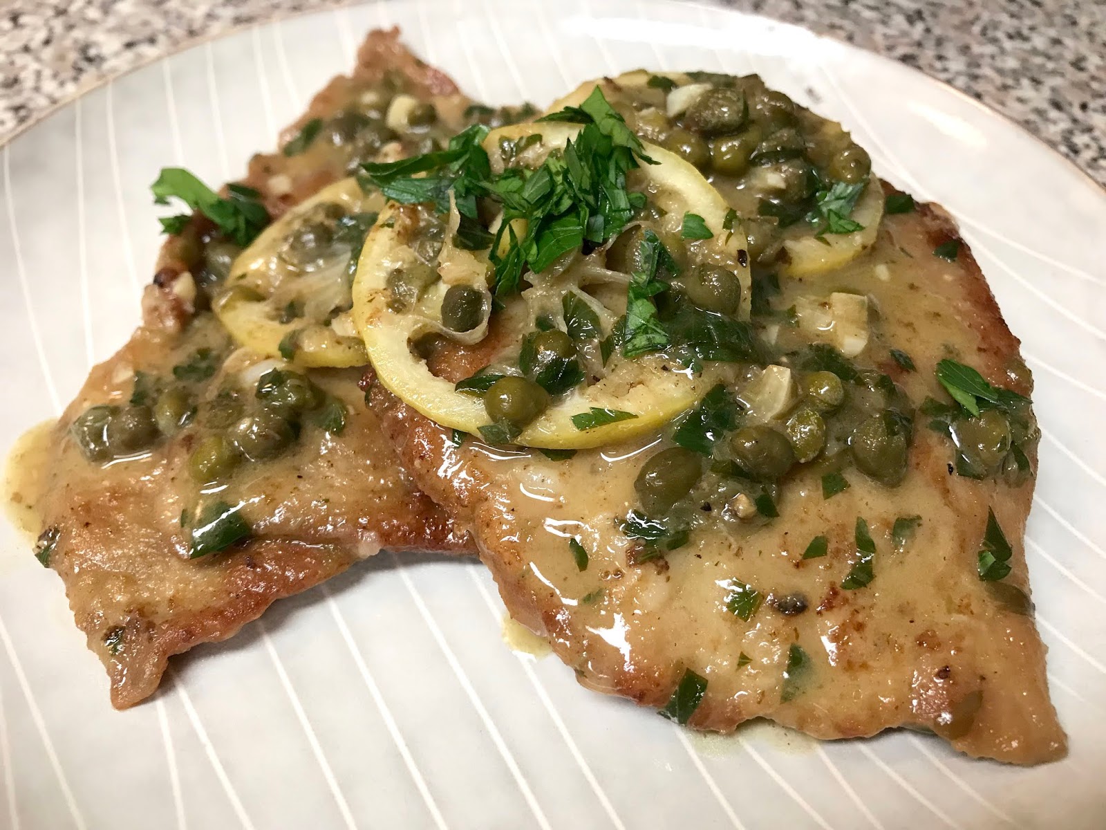 Culturally Confused Saveur Piccata di Vitello al Limone (Veal Piccata)