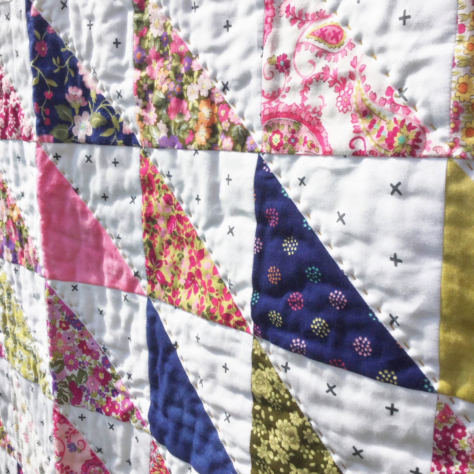 A Little Happy Place Easy Peasy Charm Square Quilt (Part 2) Half