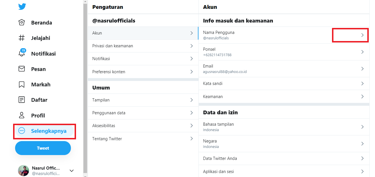 Cara Mengganti Username di Twitter Desktop (Terbaru 2020)