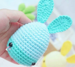 PATRON GRATIS HUEVO CONEJO DE PASCUA AMIGURUMI 50144 🥚🐰