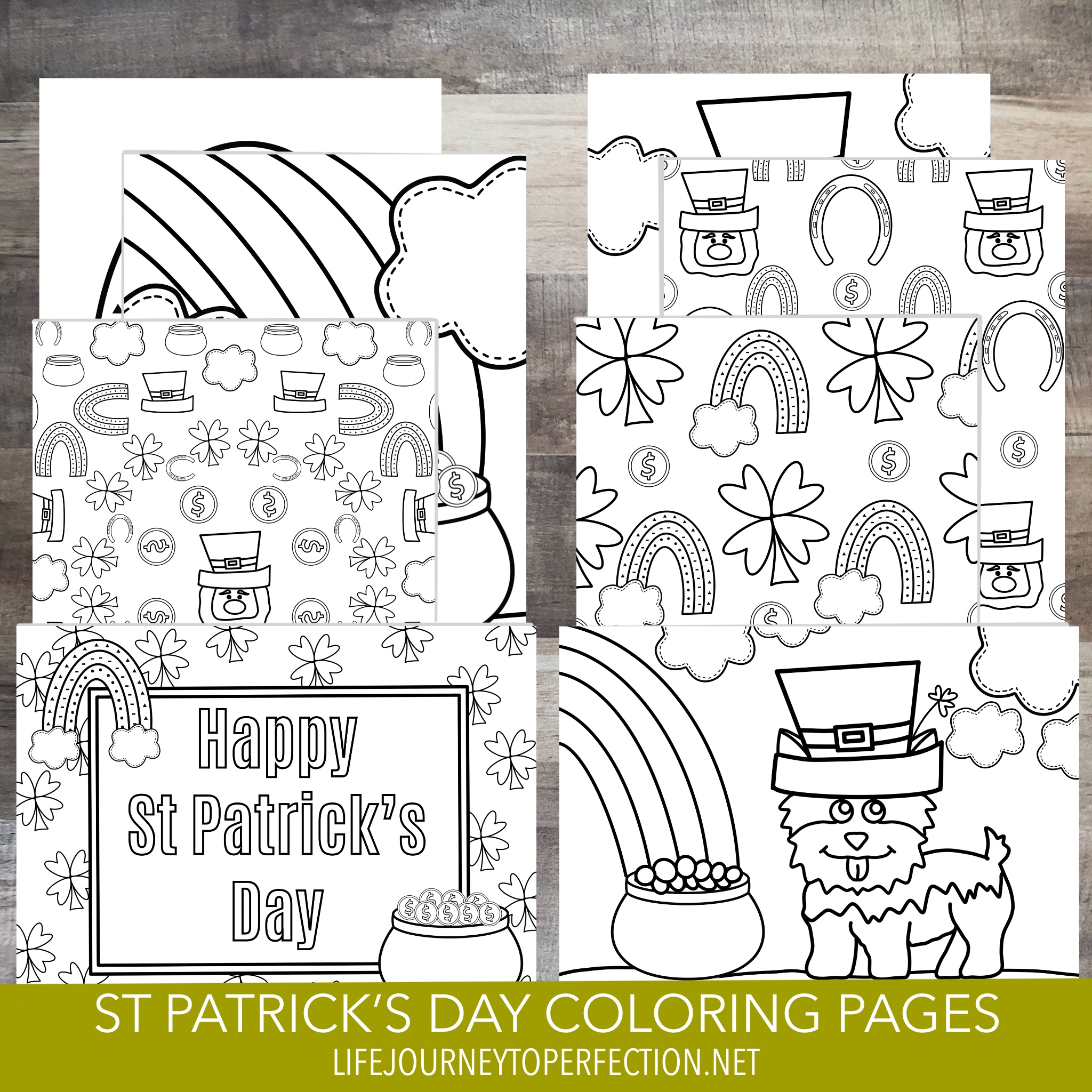 Life's Journey To Perfection Super Fun St. Patrick's Day Coloring Pages