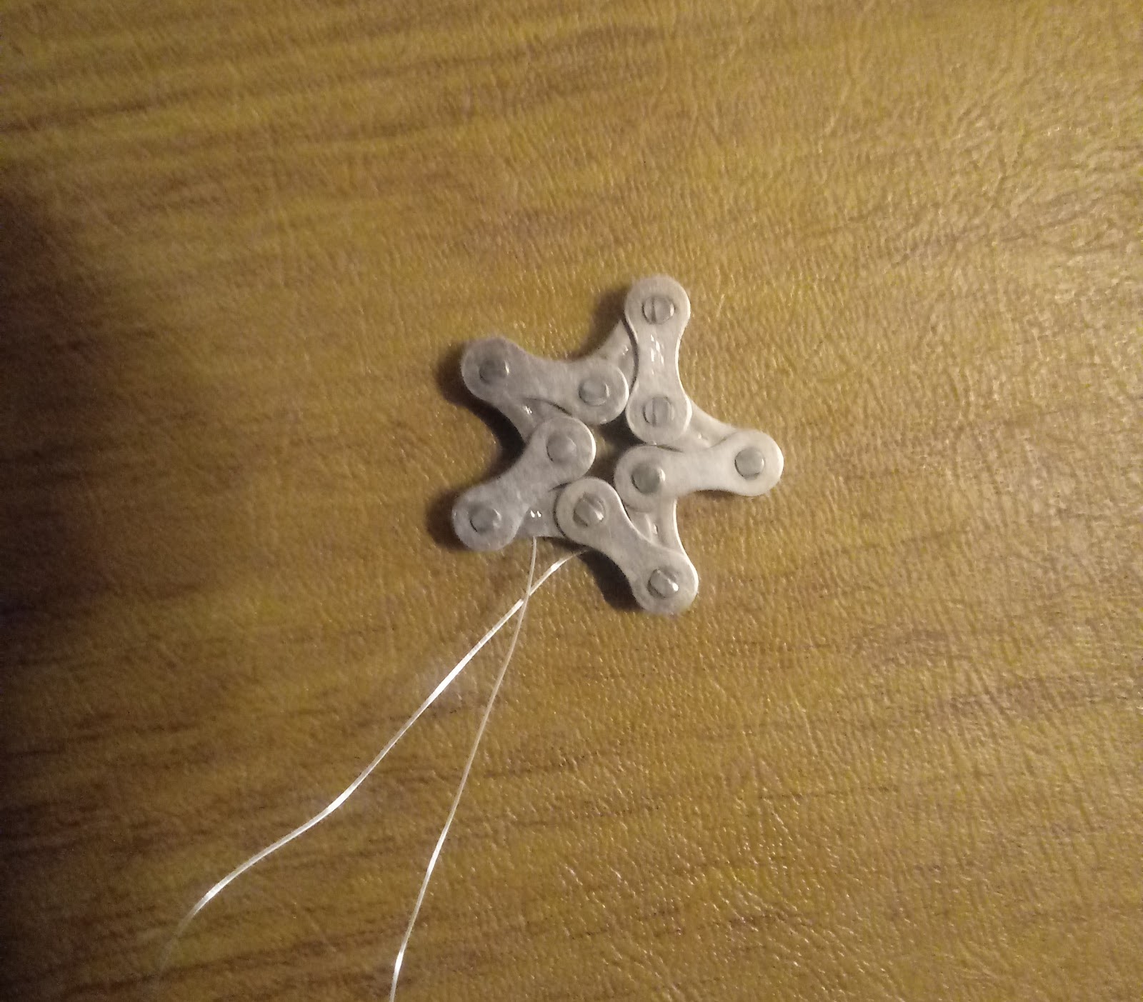Kent's Bike Blog How To Make Recycled Bike Chain Christmas Star Ornaments