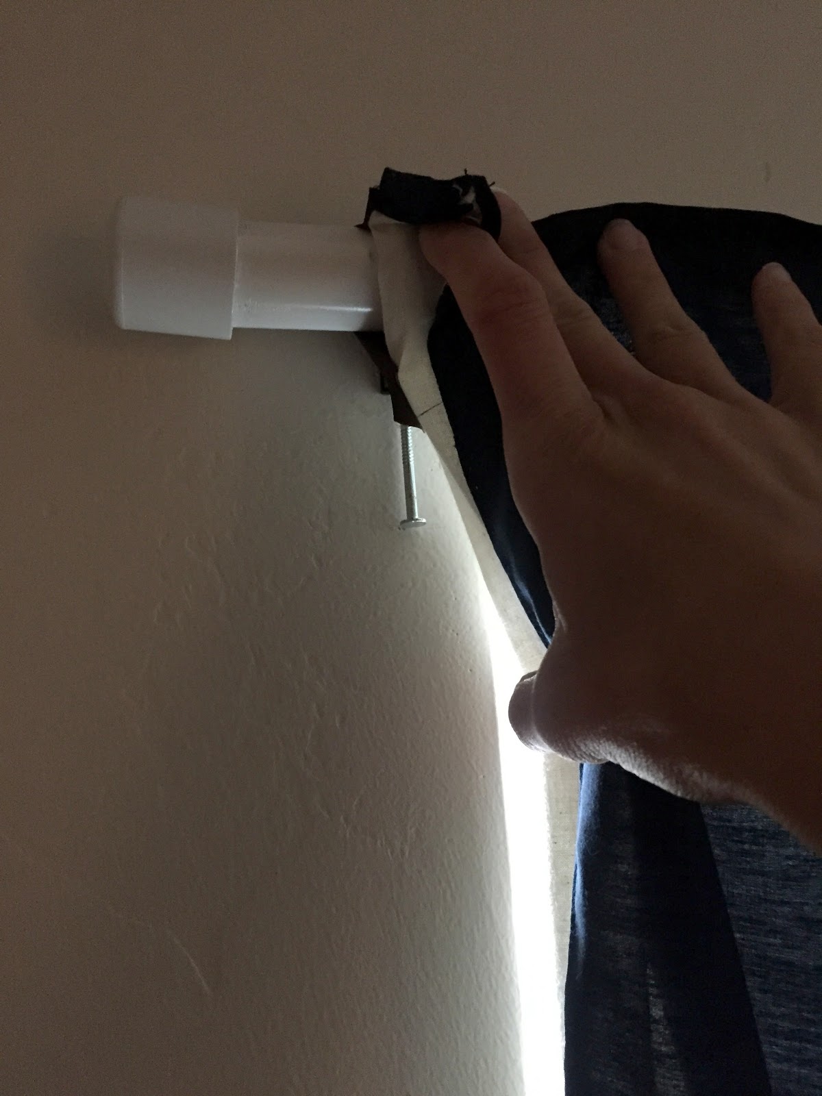 Sunshine and a Summer Breeze PVC Pipe Curtain Rod