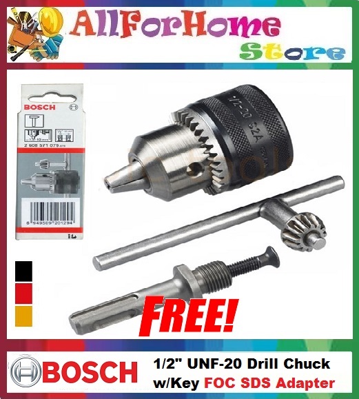 ALL FOR HOME STORE Bosch 2608571079 Drill Chuck and Key