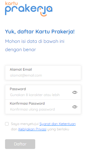 Cara Daftar Kartu Prakerja Terbaru 2020 Maswisnu Com