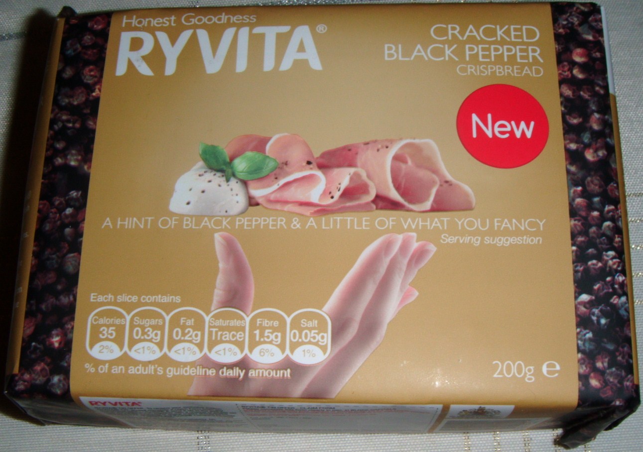 FOODSTUFF FINDS Ryvita Cracked Black Pepper (Waitrose) [By Cinabar’s Mum]