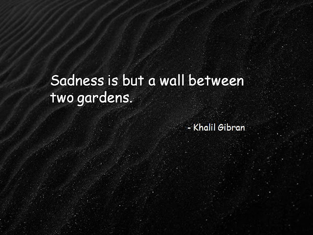 sadness, a wall