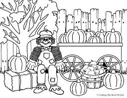 Scarecrow Coloring Page 9