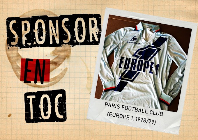 Sponsor en toc. PARIS FOOTBALL CLUB (Europe 1).