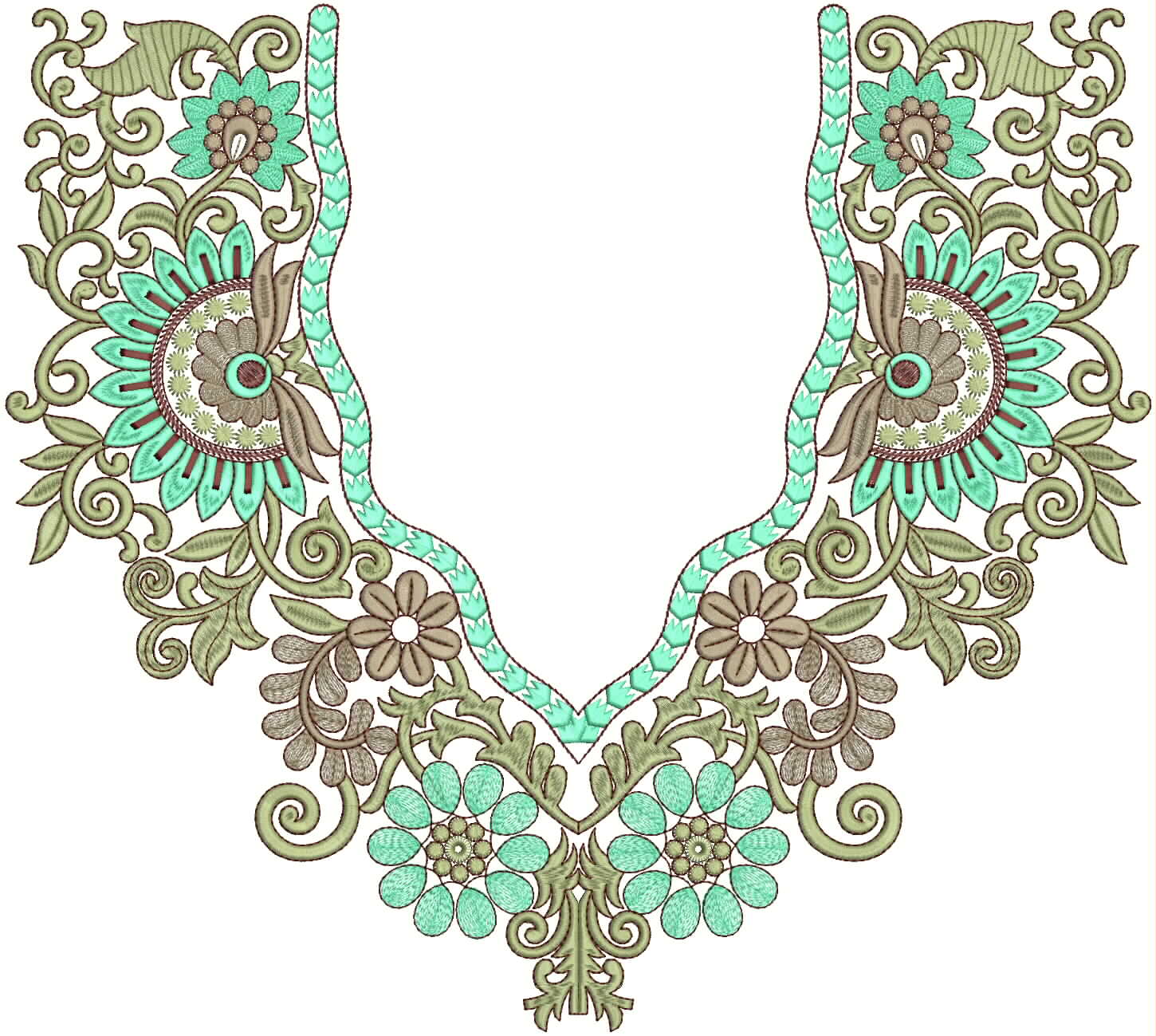 Embdesigntube: Hot Collection of Neck Embroidery Design