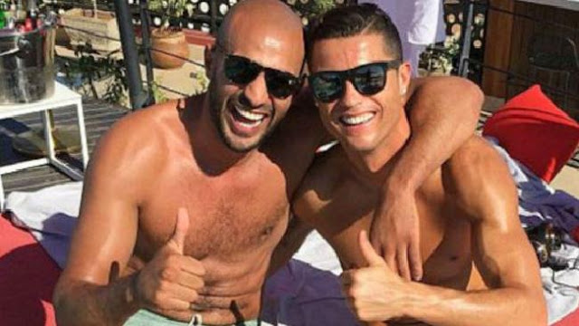 BFFs ... Cristiano Ronaldo and friend Badr Hari. Picture: Instagram