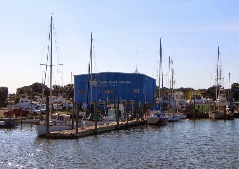Cruising the ICW with Bob423 Swan Point Marina at a dock