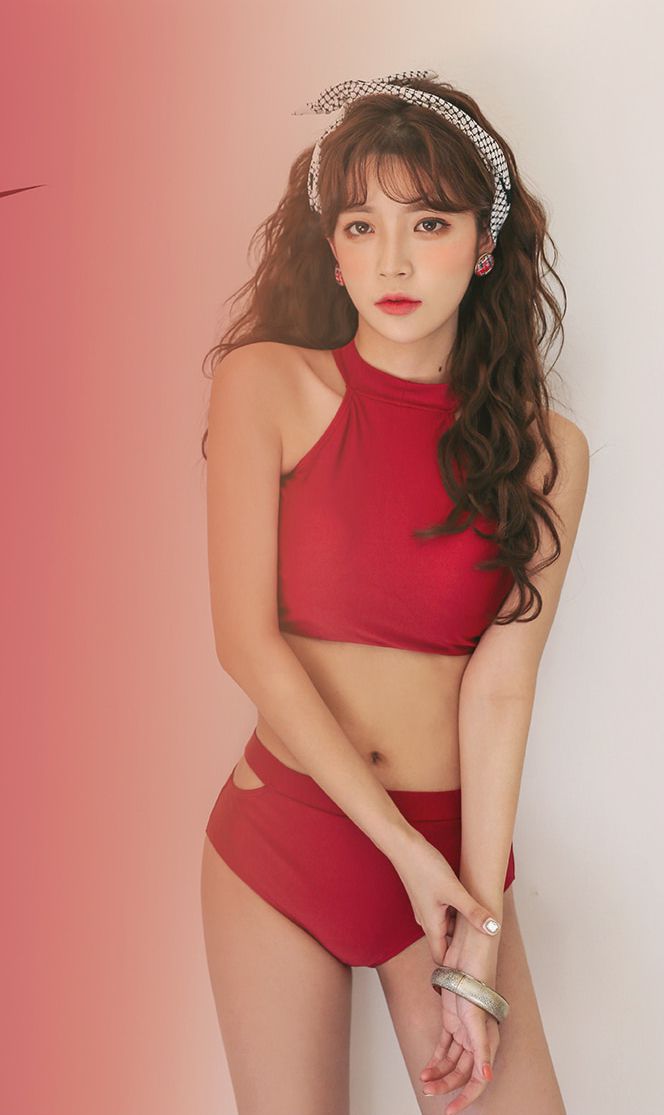 Cha Yoo Jin - Cherry shower bikini - Korean fashion - TruePic.net