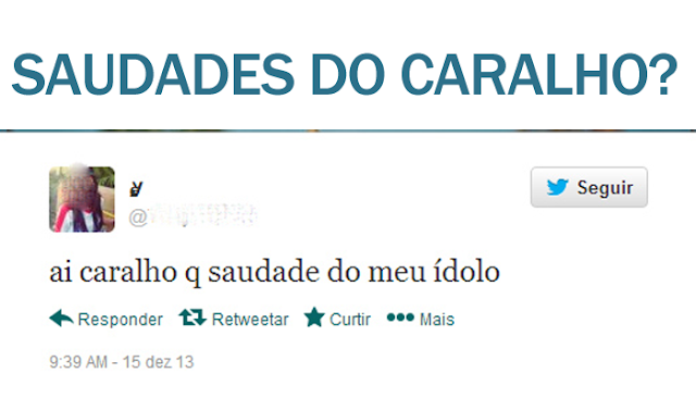 pessoas com saudade do caralho