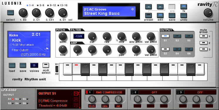 Ravity R is Rhythm/Drum sound module full version