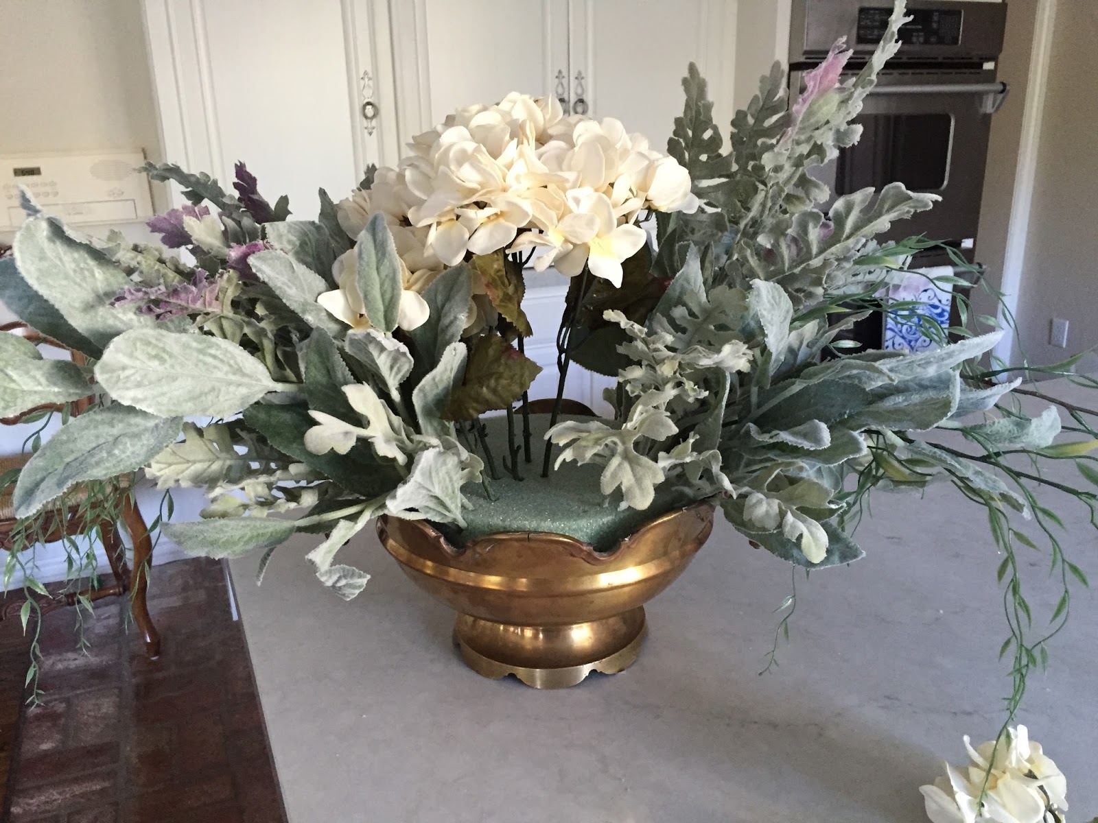 Eleven Gables: DIY Gorgeous Faux Floral Centerpiece Arrangement