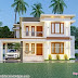 Awesome 3d rendering of front and side view of modern house