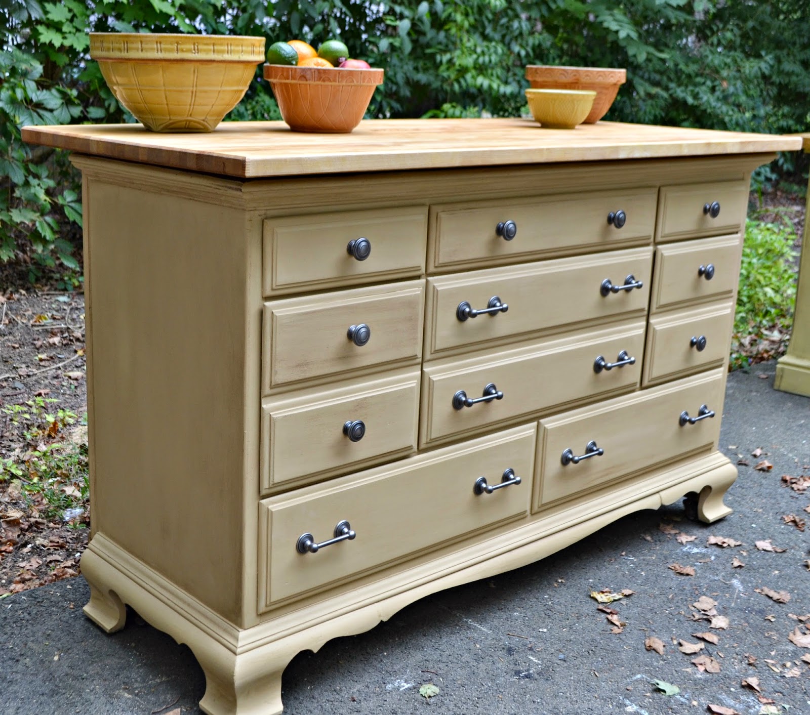 Movable Butcher Block Kitchen Island
