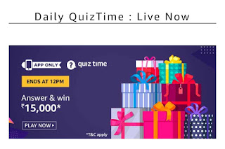 AMAZON TODAY QUIZ ANSWER - 9th DECEMBER 2019 || PRIZE :- Rs.15000