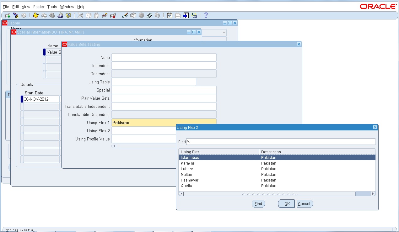 My Oracle World Using FLEX in Value sets in Oracle