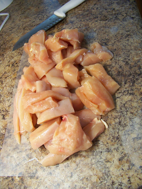 Chicken Breasts cut into chunks