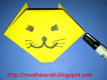  Origami  untuk Anak TK Kucing